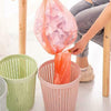 New Pink Home Office Plastic Basket Trash Waste Bin Hollow Garbage Bag Box