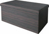 LARGE OTTOMAN FAUX LEATHER STOOL FOLDING SEAT CHEST FOLDABLE STORAGE BOX FOOT