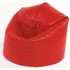 RED XL FILLED FAUX LEATHER BEANBAG BEAN BAG BEANBAGS