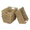 4 X Seagrass Shelf Storage Xmas Hamper Gift Baby Hamper Basket Boxes
