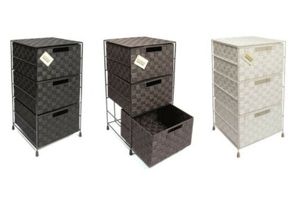 3 Drawer Storage Cabinet for Bedroom, Bathroom- 3 colours