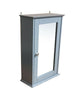 Grey Bathroom Single Door Mirror Cabinet Bathroom-