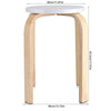 Premier Natural Round Wooden Modern High Quality Home Office Interior Stool