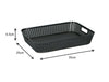 Rattan Style Plastic Storage Baskets Office Home Kitchen Tidy Organiser Basket