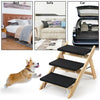 UK Portable Wooden 2-in-1 Pet Folding Dog Cat 3 Ramp Steps Stairs Ladder Travel