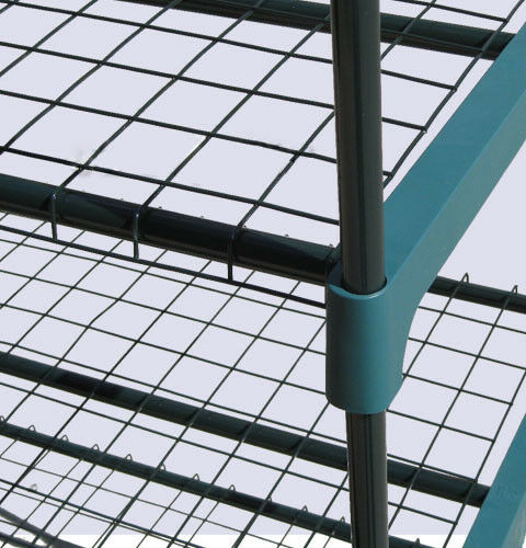 Double 4 Tier Steel Mini Garden Greenhouse Staging Shelving Shelf Plant Stand UK