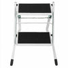 Heavy Duty Folding 2 Step Ladder Stool Steel Frame Ladder Anti-Slip Mat Kitchen