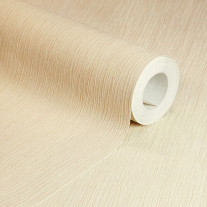 Plain Heavy Textured Luxury Thick Vinyl Wallpaper Metallic Honey Beige Wallpaper