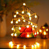 Outdoor Mains Powered Globe String Lights 200LED 20M Waterproof Ball Fairy Decor