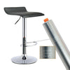 2 x Breakfast Bar Stools Black Faux Leather Gas Lift Home Kitchen Swivel Chairs