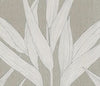 As Creation Hygge Scandinavian Leaf Pattern Textured Linen Effect Wallpaper