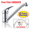Modern Kitchen Sink Mixer Tap Single Lever Swivel Spout Chrome Basin Home Faucet