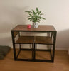 Small Table And 2 Chairs Breakfast Bar Kitchen Dining Room Modern Furniture Set