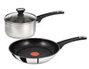 Jamie Oliver Tefal 4pc Stainless Steel Pan Set ( Induction Compatible )