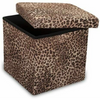 Print Ottoman Folding Storage Box with Lid - 2 Classic Sizes (S&L)