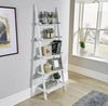 White Ladder Look Shelf Book Shelving Display Unit Storage home living bedroom