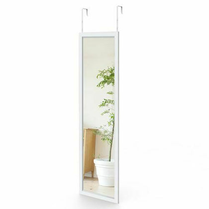 110CM Large Long Mirror Over Door Mirror Wall Hanging Full Length Bathroom Hooks
