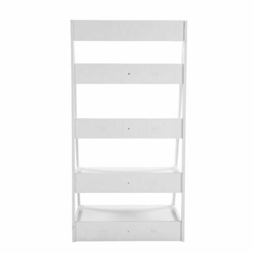 4 Tier Ladder Shelf Book Plant Shelving Unit Display Stand Home Storage Rack