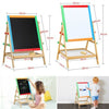 Wooden 2 in 1 Kids Easel Chalk Drawing Board Blackboard and Whiteboard Children