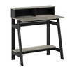 Furinno 14054BK/GYW Simplistic a Frame Computer Desk, Black/Oak Grey