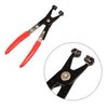 9PC Hose Clamp Clip Plier Set Swivel Jaw Flat Angled Band Automotive Tool Kit