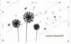 Huge Dandelion Butterfly Flowers Wall Stickers Art Decal Home DIY Vinyl Decor UK