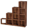 Wooden Storage Unit Cube 2 3 4 Tier Strong Bookcase Shelving Home Office Display