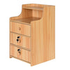 Simples End Table Bedroom Nightstand Coffee Table 3 Drawer With Lock Cabinet