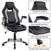 Gaming Chair Executive Office Chair Swivel Desk Chair Adjustable Armrest Grey