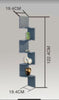 2/3/ 5 Tier Floating Wall Shelves Corner Shelf Storage Display Bookcase