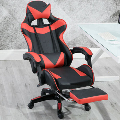 Executive Racing Gaming Computer Office Chair Adjustable Swivel Recliner Leather
