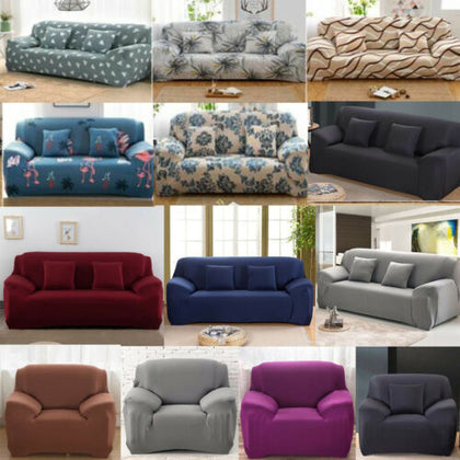 Easy Stretch Couch Sofa Lounge Covers 1 2 3 4 Seater Dining Chair Recliner Cover