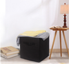 4X Foldable Canva Storage Collapsible Box Clothes Organizer Fabric Cube Black UK