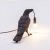 Bird Table Lamp Resin Crow Desk Lamps Bedroom Study Light Fixture Home Deco