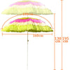 Hawaiian Parasol Beach Garden Patio Sunshade Sun Umbrella Outdoor Tilting