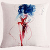 18" Marvel Pillow Case Super Hero Cushion Covers Sofa Cotton Linen Square Sofa