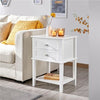 1PC / 2PCs Nightstand Table Bedside Table 2 Drawers Bedside Cabinet Storage Unit
