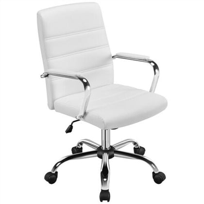 Executive Office Chair PU Leather Computer Desk Chair Adjustable Task Chair