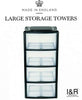 NEW PLASTIC STORAGE TOWER 3 4 5 6 TIER DRAWER OFFICE DESKTOP GARAGE MINI SMALL