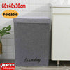 LARGE LAUNDRY BASKETS WASHING CLOTHES FOLDING STORAGE BASKET BIN HAMPER WITH LID