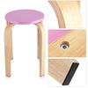 Premier Natural Round Wooden Modern High Quality Home Office Interior Stool