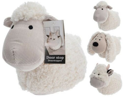 Soft Fluffy Fabric Novelty Door Stop Animal Doorstop Door Stopper Sheep Cow Dog