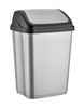 Plastic Flip Top Rectangle Bullet Waste Bin Paper Rubbish Kitchen Swing Bins W/F