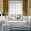 Faux Wood Wooden Venetian Blinds Blind With Tapes 50mm Slats White Fittings Inc