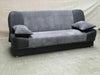 New Sonia Click Clack Sofa bed 2 Tone Grey or Beige , Fabric 3 seater DOUBLE BED