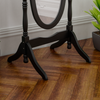Mirror Black Floor Standing Wood Makeup Bedroom Furniture