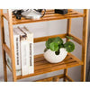 4-Tier Ladder Shelf Bookshelf Bookcase Storage Display Leaning Home Office Decor