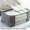 3PCS Underbed Clothes Storage Bags Zipped Organizer Wardrobe Cube Closet Boxes