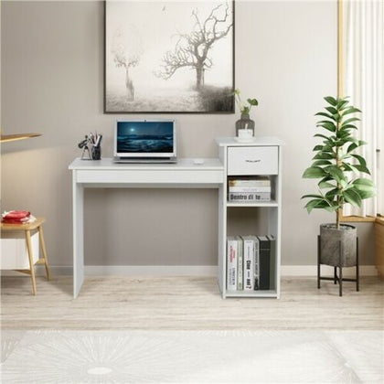 Home Office Computer Desk PC Laptop Study Table Workstation w/ Shelf and Drawer