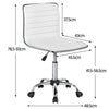 Computer Desk Chair Swivel PU Leather Office Chair Adjustable Task Chair